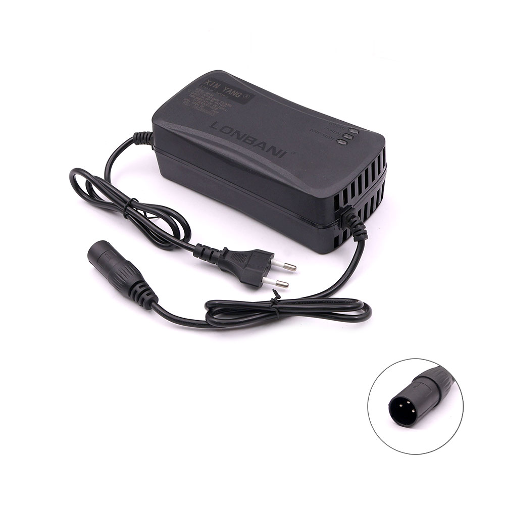 Charger Battery | Lithium-Ion | 48V 3A | Ebike | Round Plug