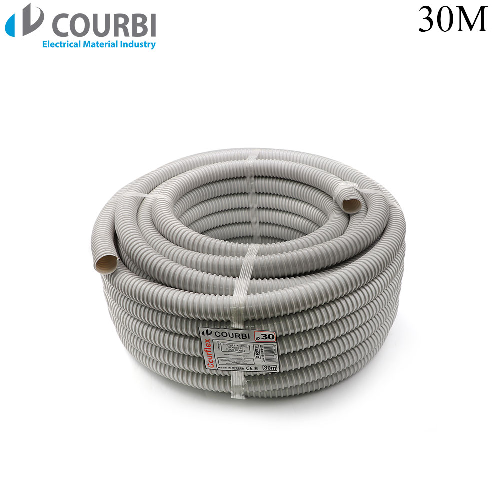 Cable Organizer | Flexible Spiral Tube | 30mm | 30M | Gray | Courbi