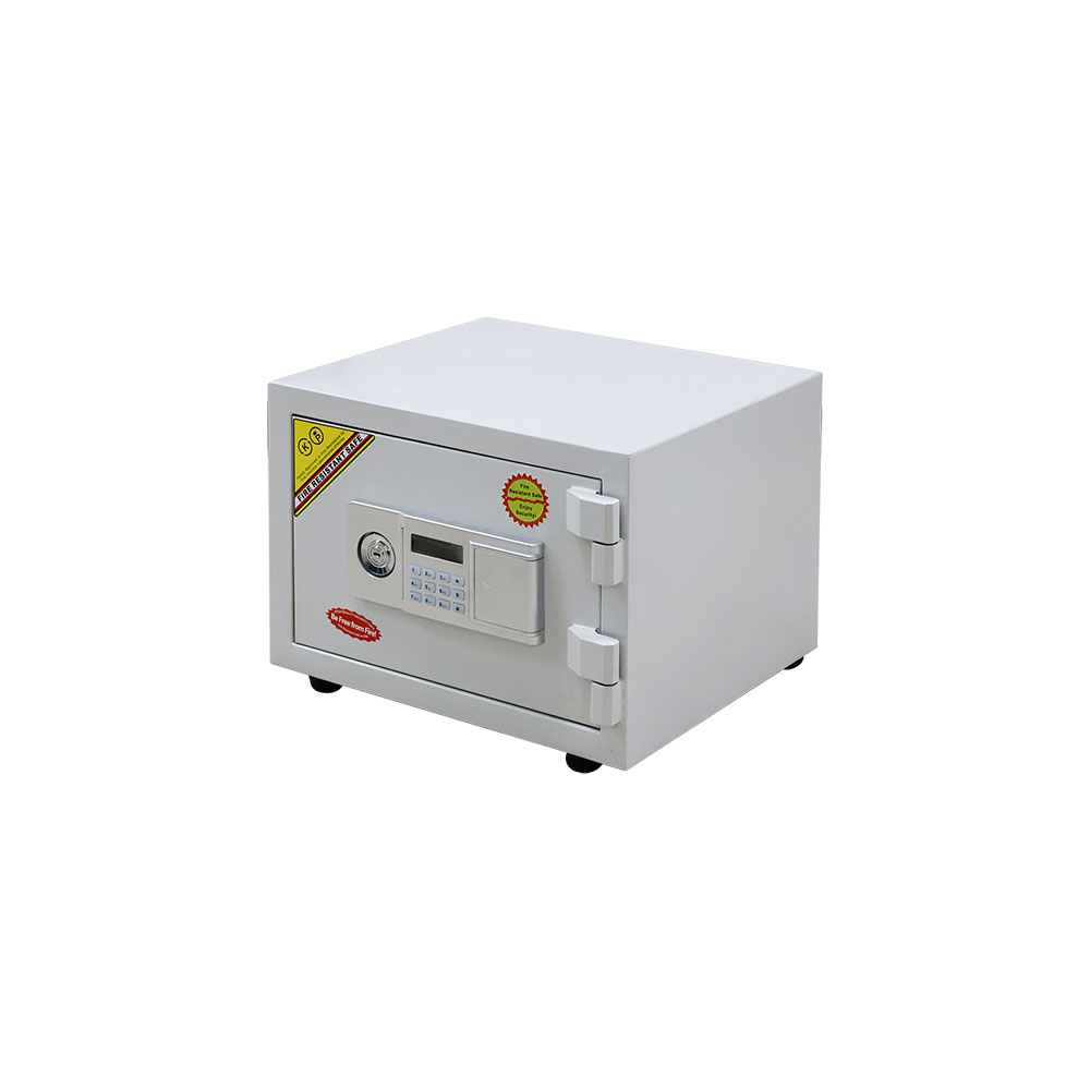 Safe Box | Electronic key | Fire Resist | 340x450x400mm | 58Kg | White