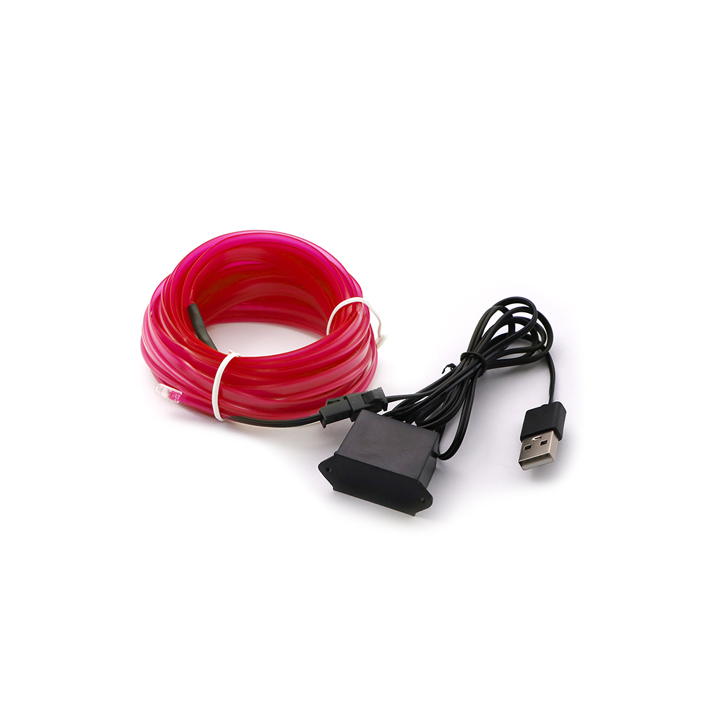 Car Decorative Light | EL Wire | 5m | Pink