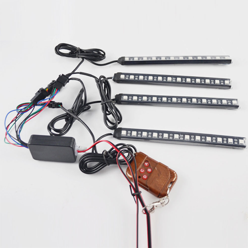 Car Exterior Police Lighting | OEM Grille | LED Strobe | Red & Blue | 4pcs